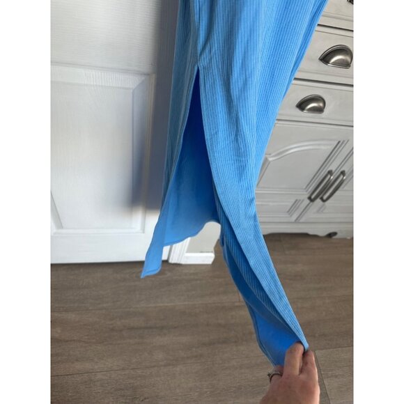 LSPACE Nico Cutout Cover-Up Rib Dress Size M Cornflower - Picture 8 of 9